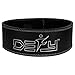 DEFY Lever Belt 100% Cowhide Genuine Leather 10MM Gym Training Power Lifting Men & Women Weightlifting Belt Black