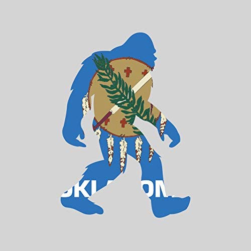 Oklahoma Bigfoot Sticker Vinyl Decal Sticker OK Big Foot