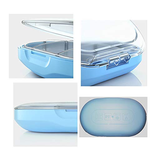 REOOHOUSE-Pill-Organiser-Portable-Travel-Tablet-Medicine-Vitamin-Pill-Organizer-Box-for-Purse-or-PocketTritan-Material-White