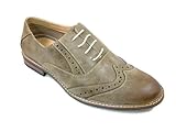 Ferro Aldo Men's 19270 Distressed Wing Tip Oxfords