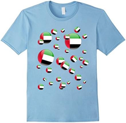 Mens The-Uae flag funny gifts t shirt Medium Baby Blue