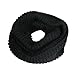Wrapables Thick Knitted Winter Warm Infinity Scarf - Black