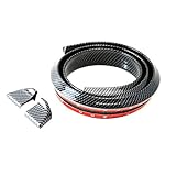 Hanperal Universal PU Trunk Lip Spoiler or Roof Spoiler Body Kit Trim Sticker, 4.5ft (145cm/1.4m), Carbon Fiber Pattern