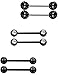 Jstyle 3 Pairs 14G 316L Stainless Steel Nipple Rings Piercing Body Jewelry Barbell CZ Tongue Rings B
