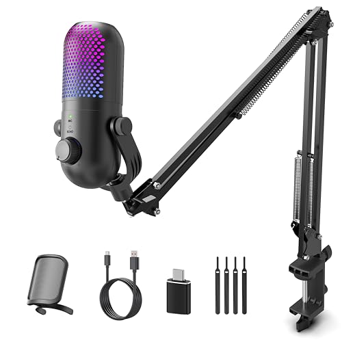 GUEVWES Gaming Microphone