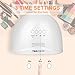 UV LED Nail Lamp, TOPVISION 48W/24W Disassembly Magnetic Baseboard Nail Dryer with 24pcs LEDs Light & 30s/60s/90s Timer Setting & Auto Sensor for Gel Polish Salon