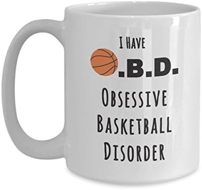 OBD - "I Have Obsessive Basketball Disorder" - Basketball Mug Cup - Basketball Gifts - Gifts for Basketball Coaches - Unique Birthday and Christmas Gift