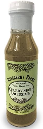Roseberry Farms Vinaigrette Celery Seed Salad Dressing Vegan Gluten Free Non-GMO Salad Toppings Salad Topper