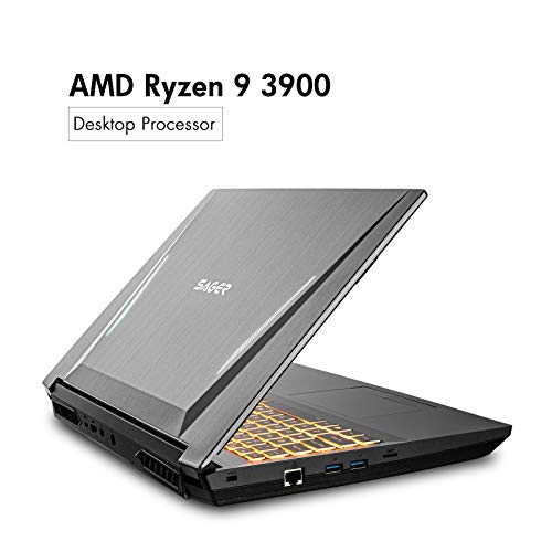 Sager NP7958F1 15.6-Inch FHD 144Hz, 72% NTSC Gaming Laptop, AMD Ryzen 9 3900, RTX 2070 8GB, 32GB 3200 RAM, 1TB NVMe SSD + 1TB NVMe SSD, Windows 10
