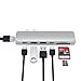 Satechi Aluminum Type-C Pro Hub Adapter - Thunderbolt 3 (40Gbs), 4k HDMI, Pass-Through Charging, SD/Micro Card Reader, 2 USB 3.0 Ports for 2016/2017 MacBook Pro 13-Inch and 15-Inch (Silver)