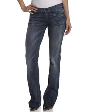 7 For All Mankind Women's Boot Cut Jean with Pieced Crystal 