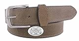 NCAA Mississippi State Bulldogs Light Crazy Horse Leather Concho Belt