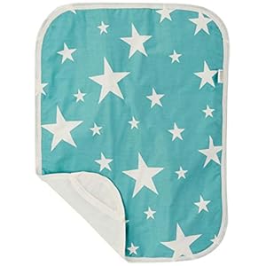 Syga Baby Waterproof Dry Sheet, Washable Reusable Bed Protector – Star, Small (Blue)