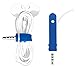 Budsband - Tangle-Free Earbuds Cord Organizer/Earphone Holder/Cord Wrap / (Set of 2 in Blue)
