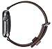 JSGJMY Apple Watch Band 38mm Brown Genuine Leather Strap Replacement Watchbands Black/Space Grey Metal Clasp for iWatch Series 3/Series 2/Series 1/Edition/Sport