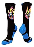 MadSportsStuff Flame Athletic Crew Socks (Multiple Colors)