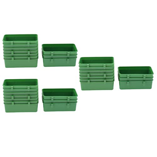 Set of 30 Food Water Bowl Bird Cage Feeding Dish Plastic Feeder for Parrot Macaw African Grey Budgie Parakeet Cockatiel Conure Finch Cage Feeder Tool