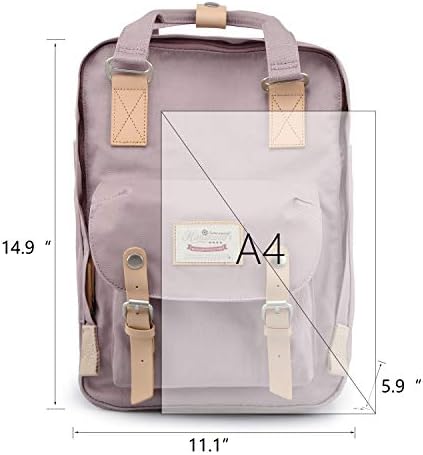 Himawari Backpack/Waterproof Backpack 14.9" College Vintage Travel Bag for Women,13inch Laptop for Student (HM-41#) 2 Himawari Backpack/Waterproof Backpack 14.9" College Vintage Travel Bag for Women,13inch Laptop for Student (HM-41#)