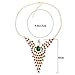 UBBC Colorful Peacock full diamond vintage necklace