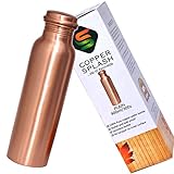 Copper Splash-Copper Water Bottle Large-Leak Proof Ayurvedic Pure Copper Vessel for drinking water-Enjoy the Ayurvedic Health Benefits