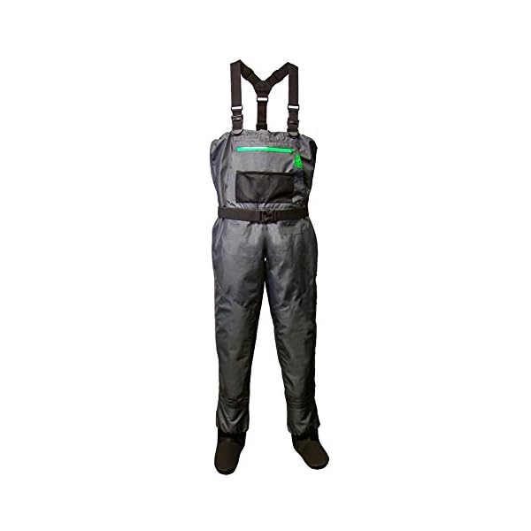 Lone-Cone-Womens-Deluxe-Breathable-Waders-Chest-High-Ladies-Fishing-Wader-with-Kangaroo-Hand-Warmer-Pocket-and-Neoprene-Stockingfoot