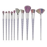 OVERMAL 10PCS Make Up Foundation Eyebrow Eyeliner Blush Cosmetic Concealer Brushes