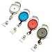 GBC ID Badge Holder, BadgeMates, Translucent Retractable Carabiner Badge Reel, Assorted Colors, 4 Pack (3747498)