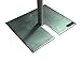 OnlineEEI Base Plate, Zinc Coated Steel, for use with Pipe and Drape System, 14