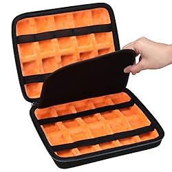 Mchoi Shockproof Carrying Case for Hot Wheels 20
