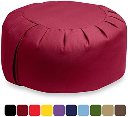 Blue Banyan Zafu Meditation Cushion LARGE (Organic Buckwheat)