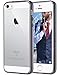 ULAK iPhone SE Case Clear, iPhone 5s case, iPhone 5 case, Clear Slim Fit 5/5S/SE Case with Transparent Flexible Soft TPU Bumper Shock-Absorption Cover -Retail Packaging - Grey