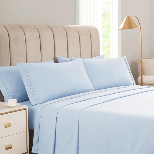 KKN Queen Sheets Set-6 Piece Bedding Sheets & Pillowcases-Luxury Hotel Bed Set…