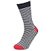 HOYOLS Men’s Dress Patterned Polka Dot Plain Stripes Crew Assorted Socks 5 Pack (L Size)