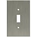 Franklin Brass 64932 Concave Single Toggle Switch Wall Plate / Switch Plate / Cover, Satin Nickel