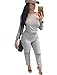 Aro Lora Women's One-shoulder Casual Wear Ripped Sport Jumpsuits Rompers