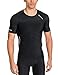 Skins Men's A400 Short Sleeve Compression Top, Black, X-Large