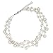 NOVICA Artisan Cultured Freshwater Pearl Choker Necklace | Handmade Stainless Steel Choker | Jewelry for Women from Thailand 'Moonlight Glow'