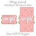 Pink and Gold It's a Girl Baby Shower Wrappers for Mini Chocolate Bars, Baby Shower Party Favor Candy Stickers - 42 Count