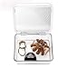 iDesign Rain Plastic Vanity Organizer Box with Lid, Cosmetic Storage Container for Vanity, Bathroom, Kitchen Cabinets, BPA-Free, 5.75