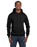 Champion Double Dry Action Fleece Pullover Hood, Black, L