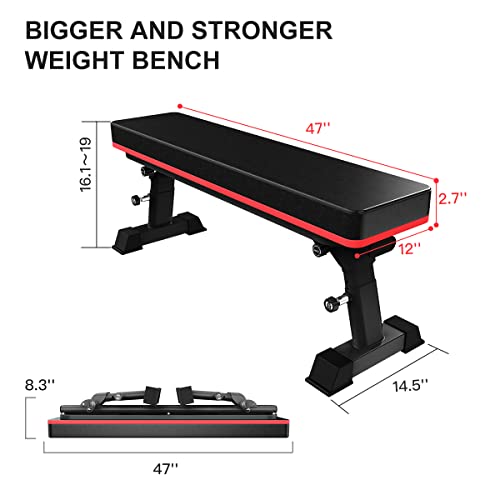 YouTen 800 LBS Adjustable Bench for Body Workout Fitness, 5Positions