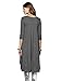 Urban CoCo Women's Half Sleeve High Low Loose Casual T-Shirt Top Tee Dress (X-Large, Dark Grey)