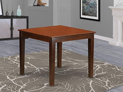 East West Furniture Oxford Wooden Dining Room Small Table Square Mahogany Finish