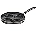 Aluminum 4-Cup Egg Frying Pan Nonstick Fried Egg Pan 9.45 Inch Aluminized Steel ABS Handle Cooker Durable and Heat Resistant for Omelet Eggs Pancakes