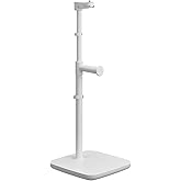 Elgato Stand for Key Light Neo – Desk Mount with Weighted Base, Adjustable Height & Tilt, Headset Holder, Clean White – 1/4-I