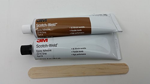 41RlYD3M 8L 3M Scotch-Weld 2216 Epoxy Adhesive, 2 oz Tube Kit, Gray