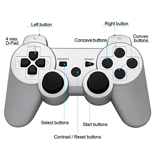 Ceozon PS3 Controller Wireless Playstation 3 Controller Bluetooth Gamepad for Playstation 3