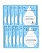 [KOREAN FACE MASK] SKIN WATER All in One Moisturizing Facial Sheet Mask, 12 Pack of Face Sheet Masks; Made in Korea, K beauty Facial Mask Sheet; Hydrating, Soothing; For all skin types