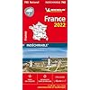 Michelin Frankreich 2022 (widerstandsfähig): Straßen- und Tourismuskarte 1:1.000.000 Landkaart – Gevouwen Kaart, 6 januari 2022