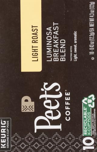 PEET’S COFFEE K-CUP PACK COLOMBIA LUMINOSA, 10CT